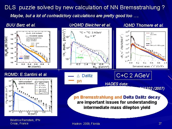 DLS puzzle solved by new calculation of NN Bremsstrahlung ? Maybe, but a lot