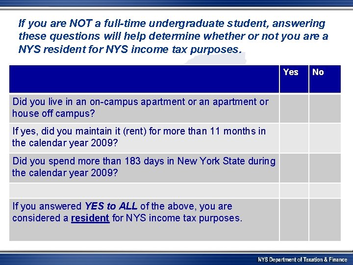 If you are NOT a full-time undergraduate student, answering these questions will help determine