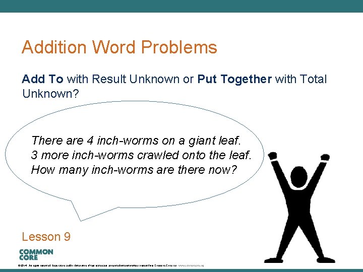 A Story of Units Addition Word Problems Add To with Result Unknown or Put