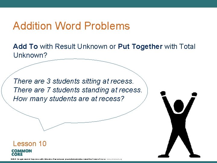 A Story of Units Addition Word Problems Add To with Result Unknown or Put