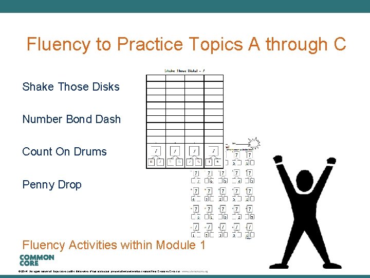A Story of Units Fluency to Practice Topics A through C Shake Those Disks