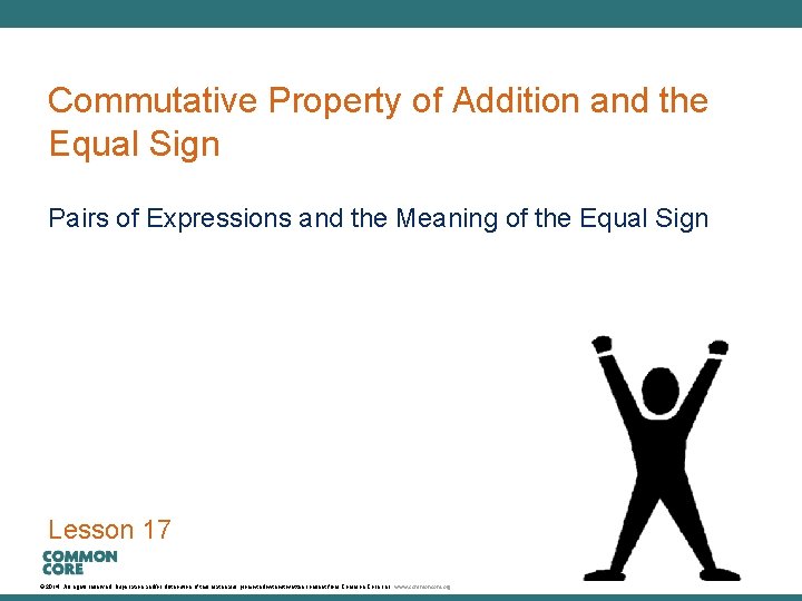 A Story of Units Commutative Property of Addition and the Equal Sign Pairs of