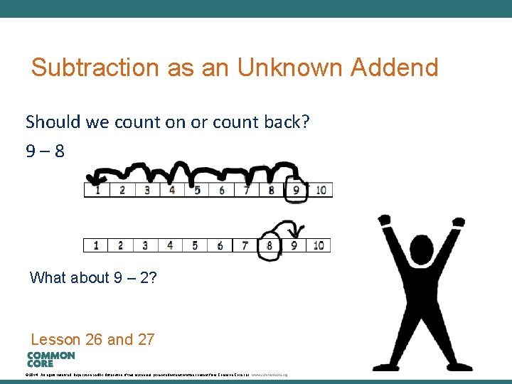 A Story of Units Subtraction as an Unknown Addend Should we count on or