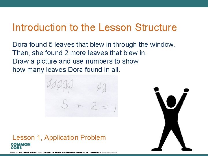 A Story of Units Introduction to the Lesson Structure Dora found 5 leaves that