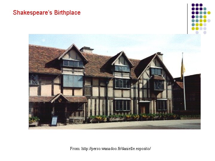 Shakespeare’s Birthplace From: http: //perso. wanadoo. fr/danielle. esposito/ Shakespeare’s Birthplace From: http: //perso. wanadoo. fr/danielle. esposito/