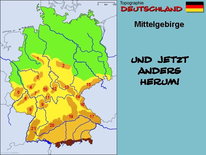 Mittelgebirge 1 2 3 4 5 7 10 12 14 11 6 15 13