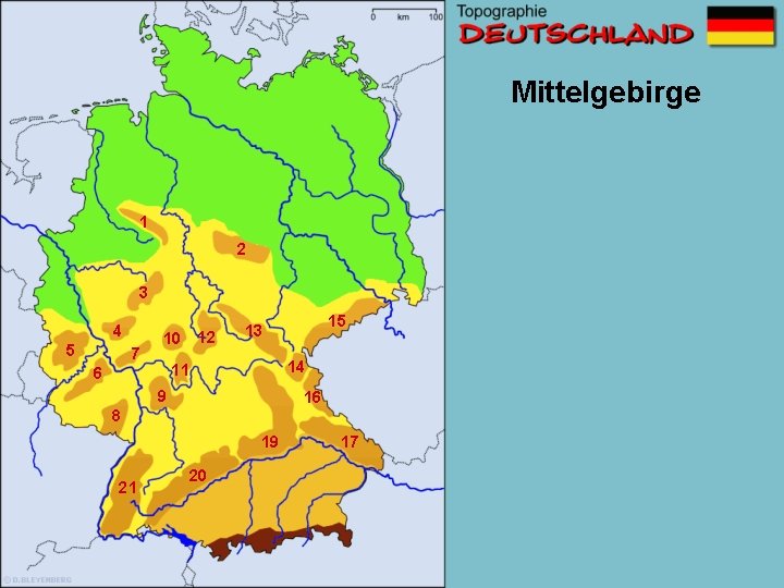 Mittelgebirge 1 2 3 4 5 7 10 12 14 11 6 15 13