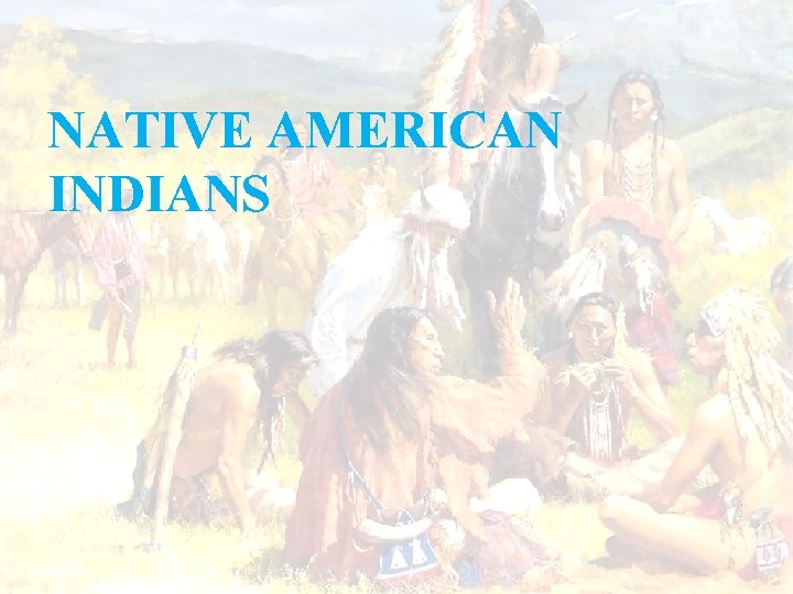 NATIVE AMERICAN INDIANS 