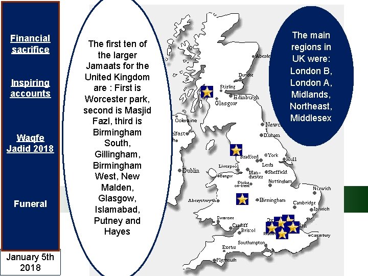 Financial sacrifice Inspiring accounts Waqfe Jadid 2018 Funeral January 5 th 2018 The first
