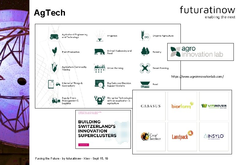 Ag. Tech https: //www. agroinnovationlab. com/ Facing the Future - by futuratinow - Kiev