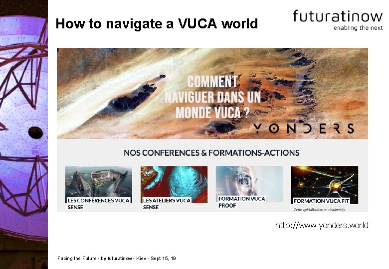 How to navigate a VUCA world http: //www. yonders. world Facing the Future -