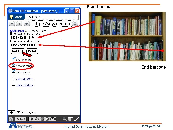 Start barcode End barcode Michael Doran, Systems Librarian doran@uta. edu 