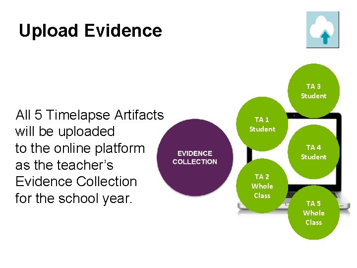 Upload Evidence TA 3 Student All 5 Timelapse Artifacts will be uploaded to the Upload Evidence TA 3 Student All 5 Timelapse Artifacts will be uploaded to the