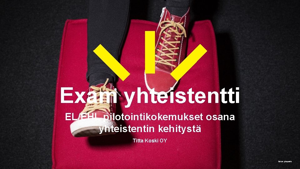 Exam yhteistentti EL/EHL pilotointikokemukset osana yhteistentin kehitystä Titta Koski OY Oulun yliopisto 