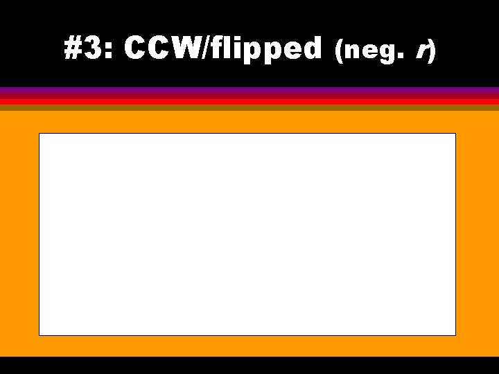 #3: CCW/flipped (neg. r) 