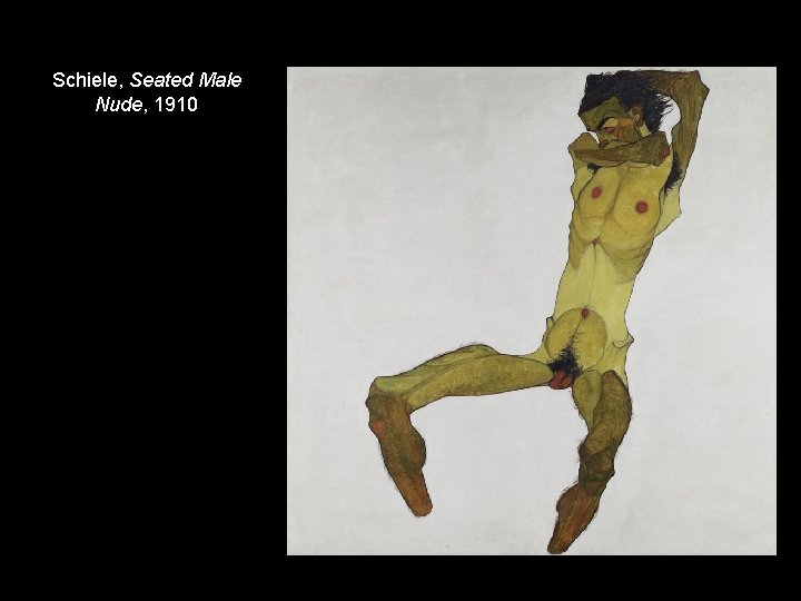 Schiele, Seated Male Nude, 1910 