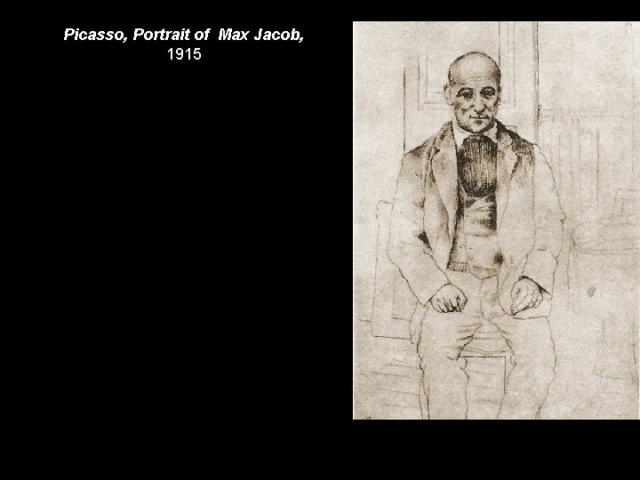 Picasso, Portrait of Max Jacob, 1915 