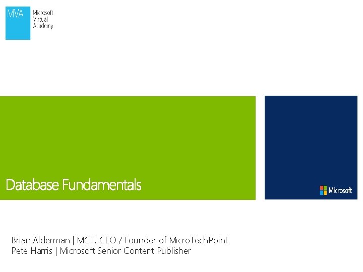 Brian Alderman | MCT, CEO / Founder of Micro. Tech. Point Pete Harris |