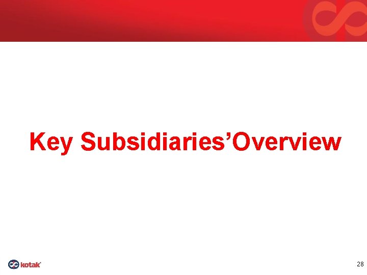 Key Subsidiaries’Overview 28 