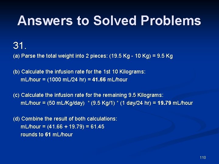 Answers to Solved Problems 31. (a) Parse the total weight into 2 pieces: (19.