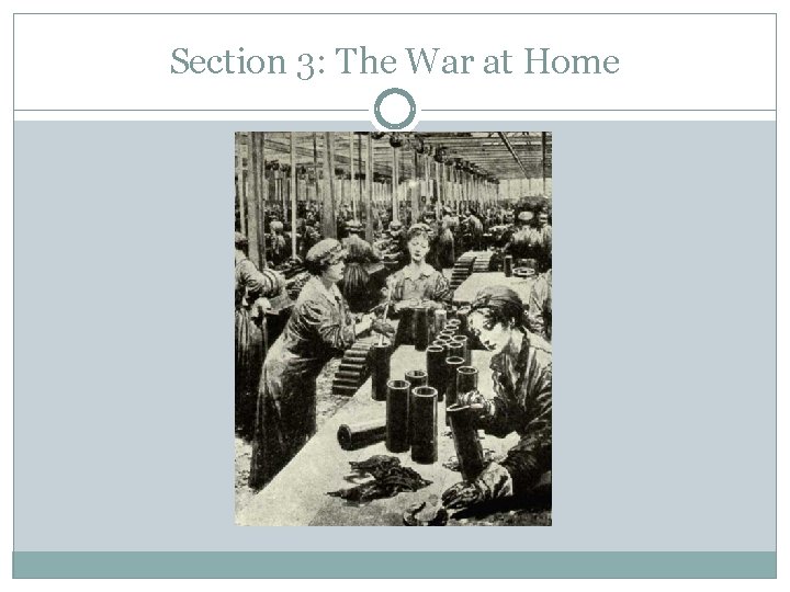 Section 3: The War at Home 