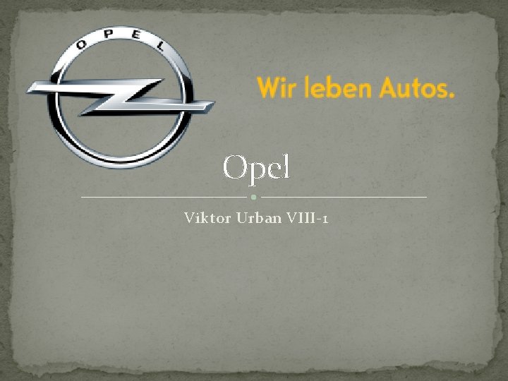 Opel Viktor Urban VIII-1 