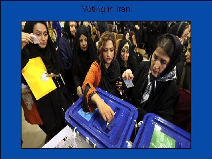 Voting in Iran 