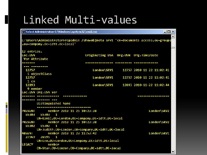 Linked Multi-values Linked Multi-values