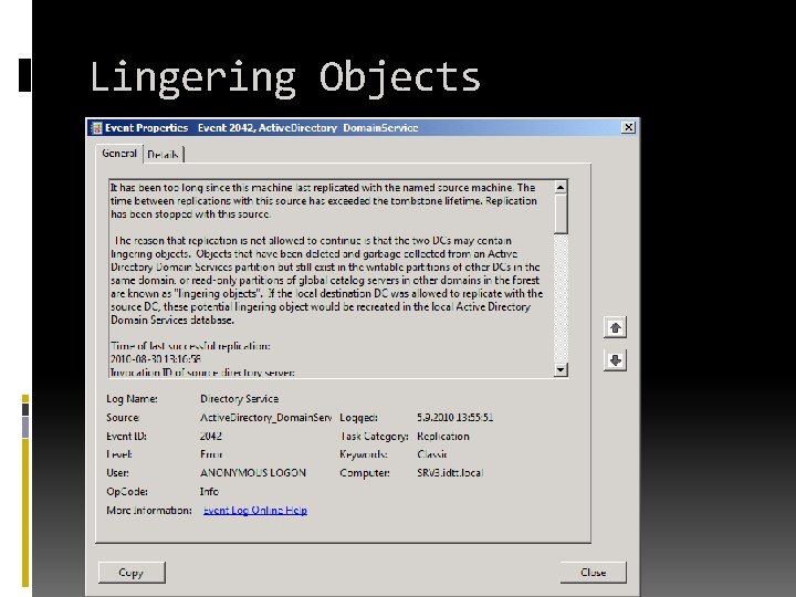 Lingering Objects Lingering Objects