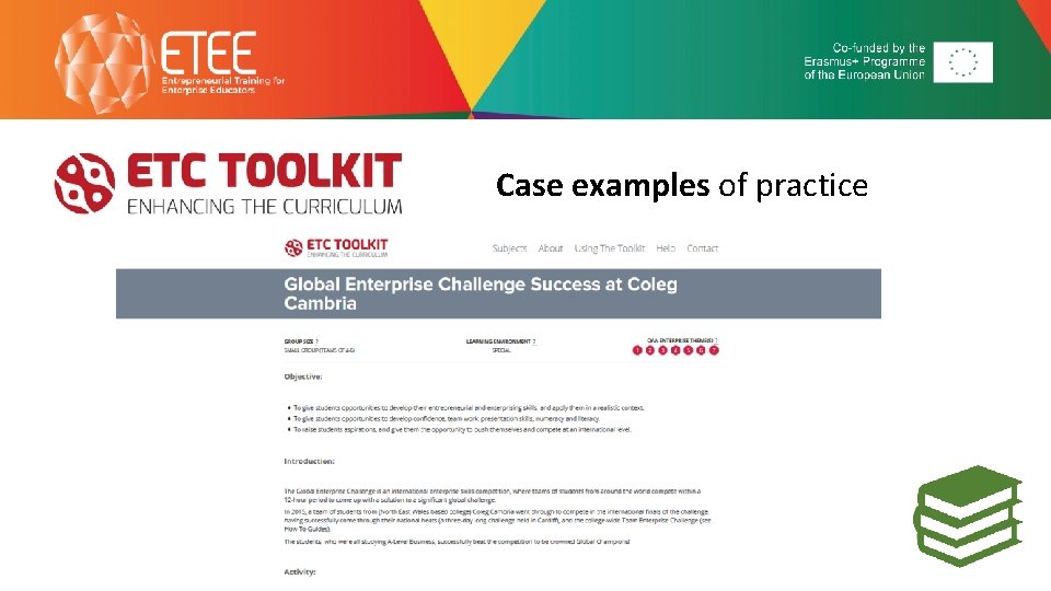 Case examples of practice 