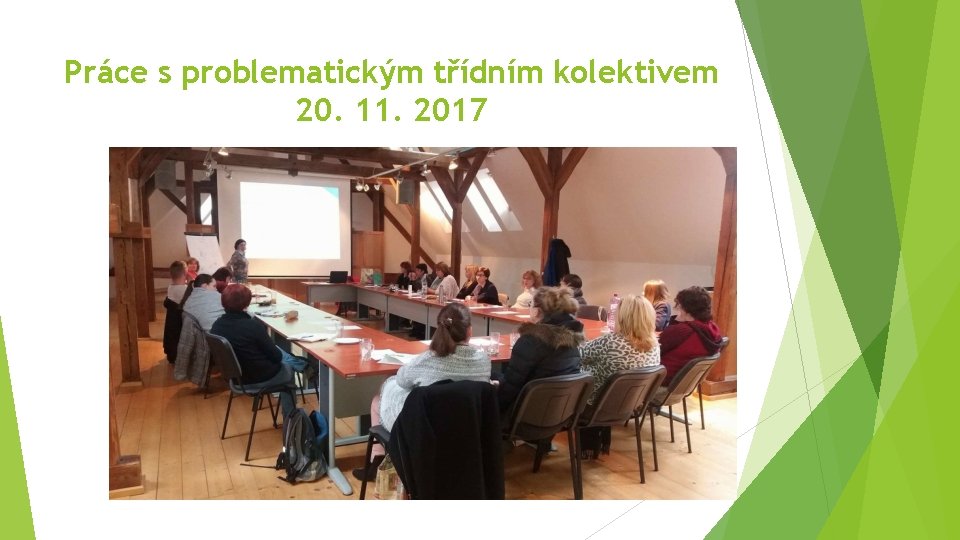 Práce s problematickým třídním kolektivem 20. 11. 2017 