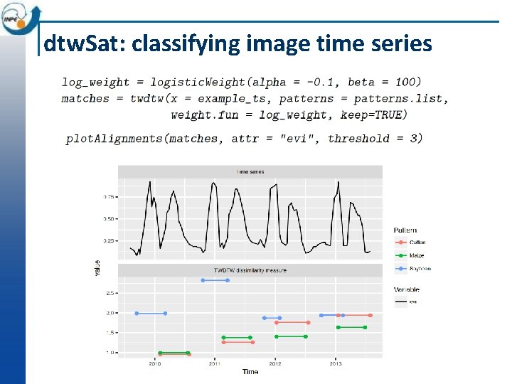 dtw. Sat: classifying image time series 