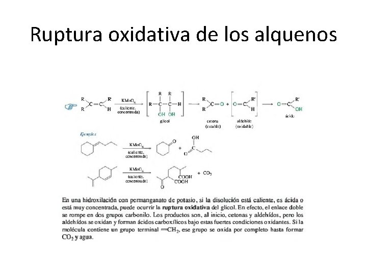 Ruptura oxidativa de los alquenos 