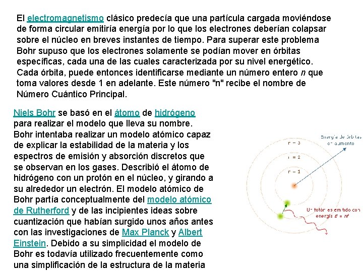 El electromagnetismo clásico predecía que una partícula cargada moviéndose de forma circular emitiría energía