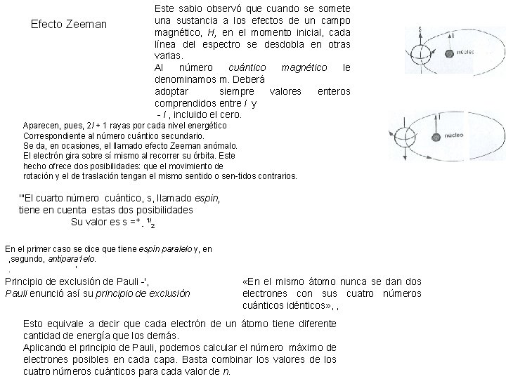 Efecto Zeeman Este sabio observó que cuando se somete una sustancia a los efectos