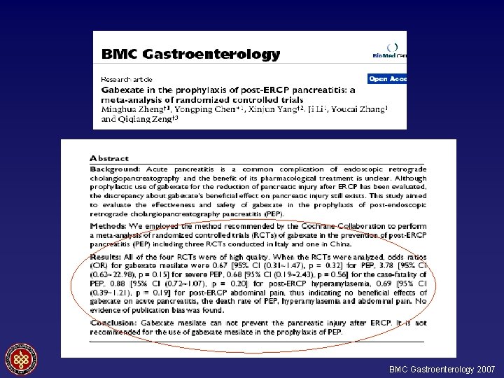 BMC Gastroenterology 2007 