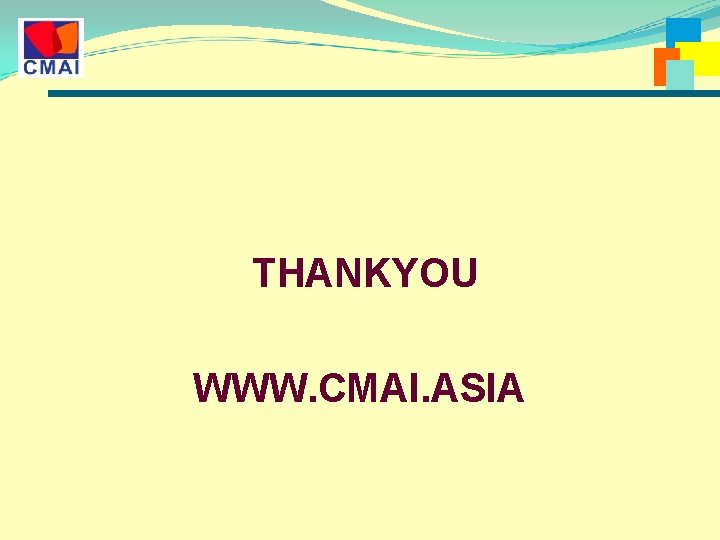 THANKYOU WWW. CMAI. ASIA THANKYOU WWW. CMAI. ASIA
