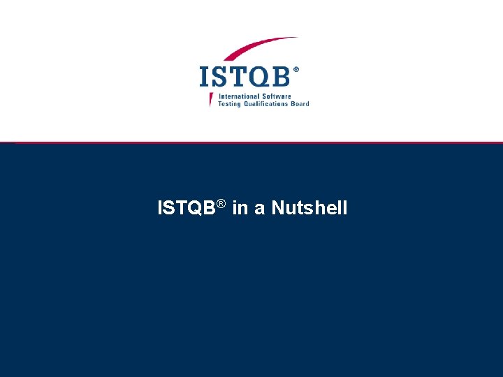 ISTQB® in a Nutshell 
