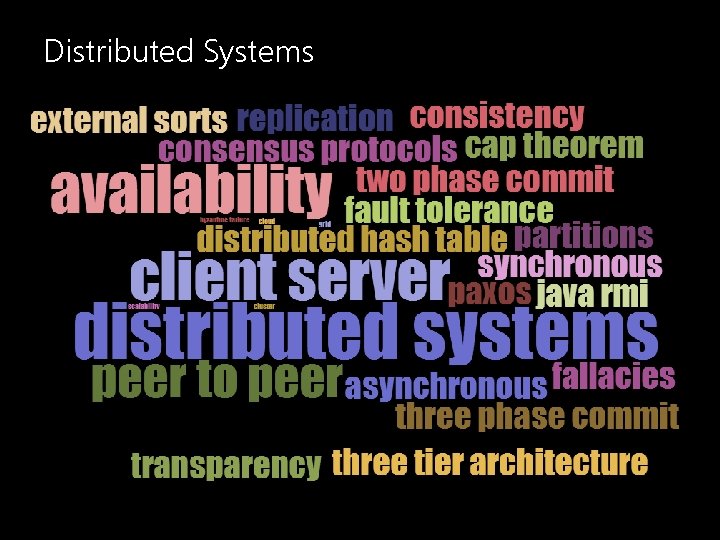 Distributed Systems 