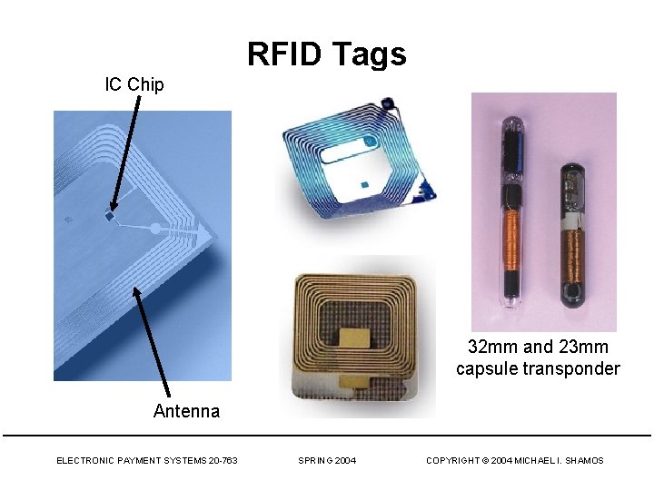 RFID Tags IC Chip 32 mm and 23 mm capsule transponder Antenna ELECTRONIC PAYMENT
