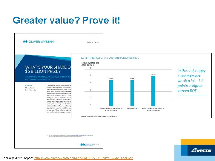 Greater value? Prove it! January 2012 Report: http: //www. oliverwyman. com/media/EGY-_5 B_prize_white_final. pdf 