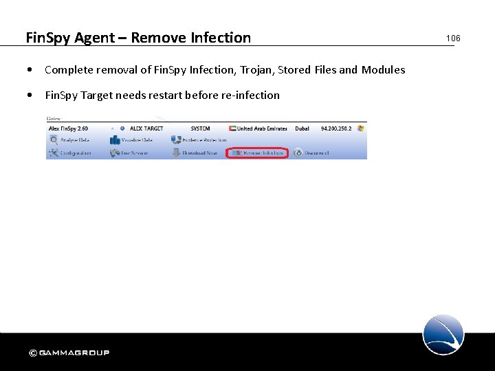 Fin. Spy Agent – Remove Infection • Complete removal of Fin. Spy Infection, Trojan,