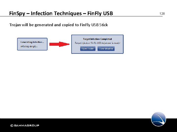 Fin. Spy – Infection Techniques – Fin. Fly USB Trojan will be generated and