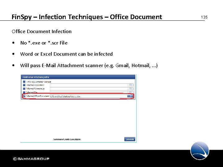 Fin. Spy – Infection Techniques – Office Document Infection • No *. exe or