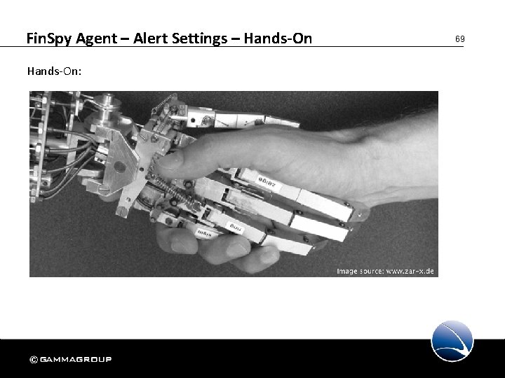 Fin. Spy Agent – Alert Settings – Hands-On: 69 