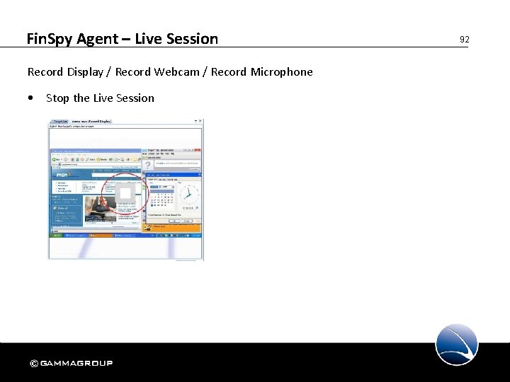 Fin. Spy Agent – Live Session Record Display / Record Webcam / Record Microphone