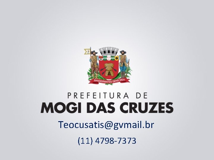 Teocusatis@gvmail. br (11) 4798 -7373 