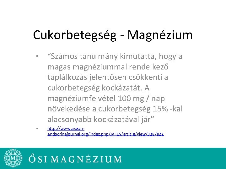 magnézium cukorbetegség)
