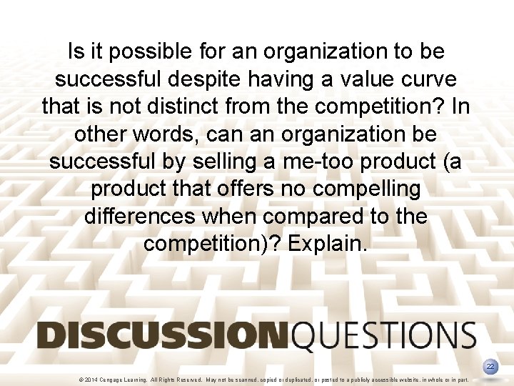 Is it possible for an organization to be successful despite having a value curve