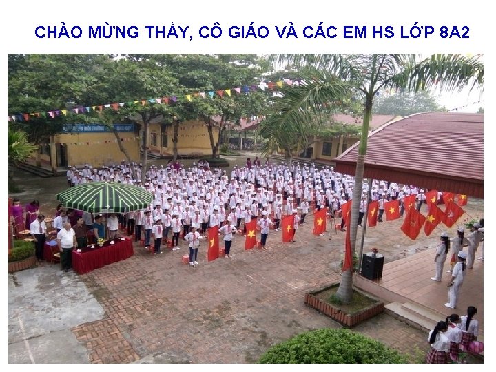 CHÀO MỪNG THẦY, CÔ GIÁO VÀ CÁC EM HS LỚP 8 A 2 CHÀO MỪNG THẦY, CÔ GIÁO VÀ CÁC EM HS LỚP 8 A 2